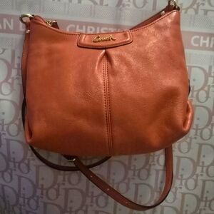 Coach Ashley Coral Leather Hobo Bag GUC